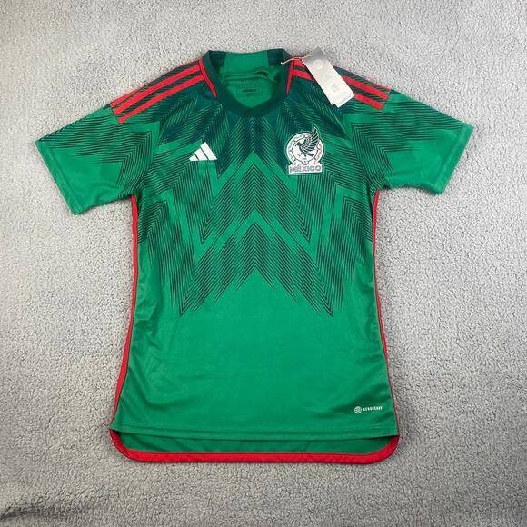 Adidas Men's Medium Green Lozano 22 Mexico 2022 Short Sleeve Home Soccer Jersey - Picture 1 of 14